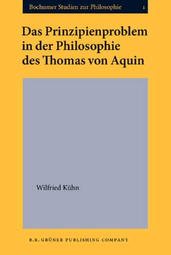 Prinzipienproblem in Der Philosophie Des Thomas Von Aquin