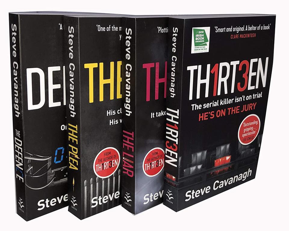 Steve Cavanagh The Eddie Flynn Series 4 Books Collection Set ( TH1RT3EN, The Liar, The Plea, The Defence)