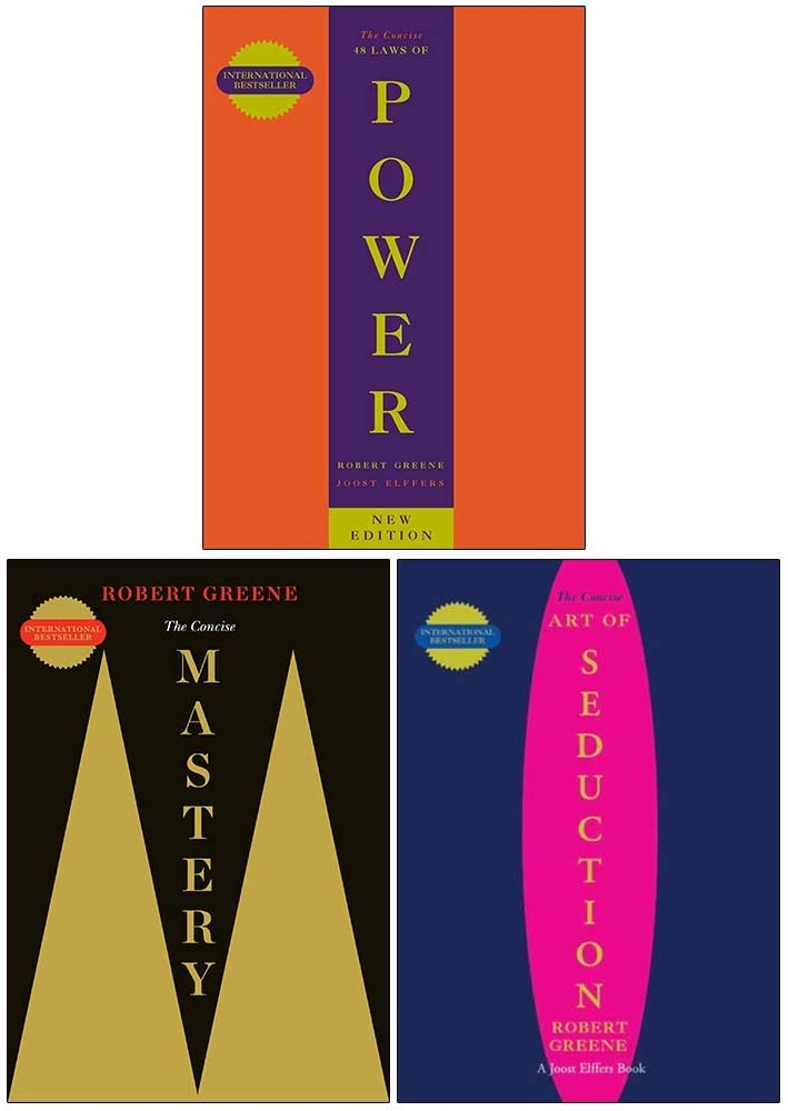 The Robert Greene Collection 3 Books Set (The Concise 48 Laws Of Power, The Concise Mastery, The Concise Art of Seduction)