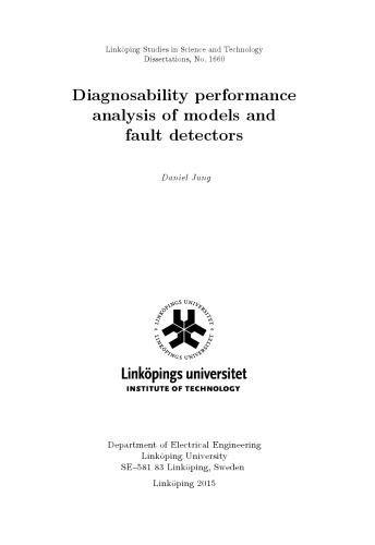 Diagnosability analysis of fault performance models and detectors