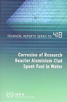Corrosion of research reactor aluminium clad spent fuel in water.
