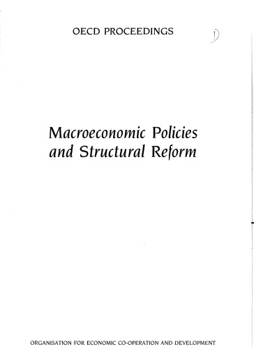 Macroeconomic Policies and Structural Reform