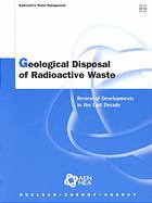 Geological Disposal of Radioactive Waste