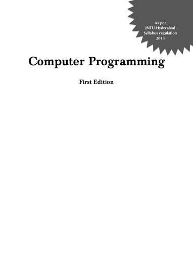 Computer Programming