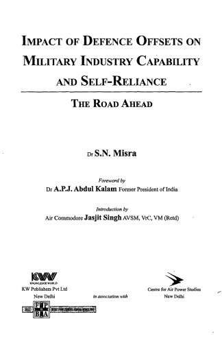 Impact of Defence Offsets on Military Industry Capability and Self-Reliance