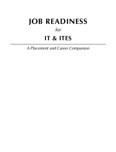 Job Readiness for IT &amp; ITES