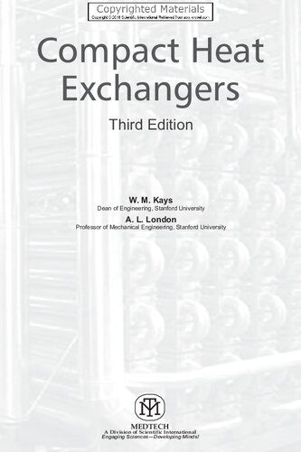 Compact Heat Exchangers (3rd Edition)