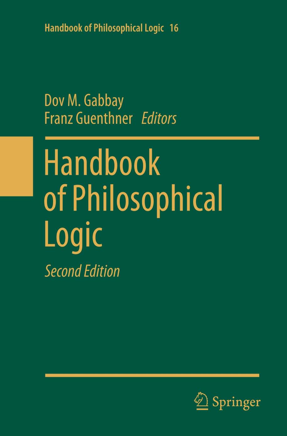 Handbook of Philosophical Logic