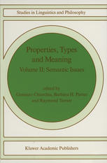 Properties, Types and Meaning : Volume II: Semantic Issues