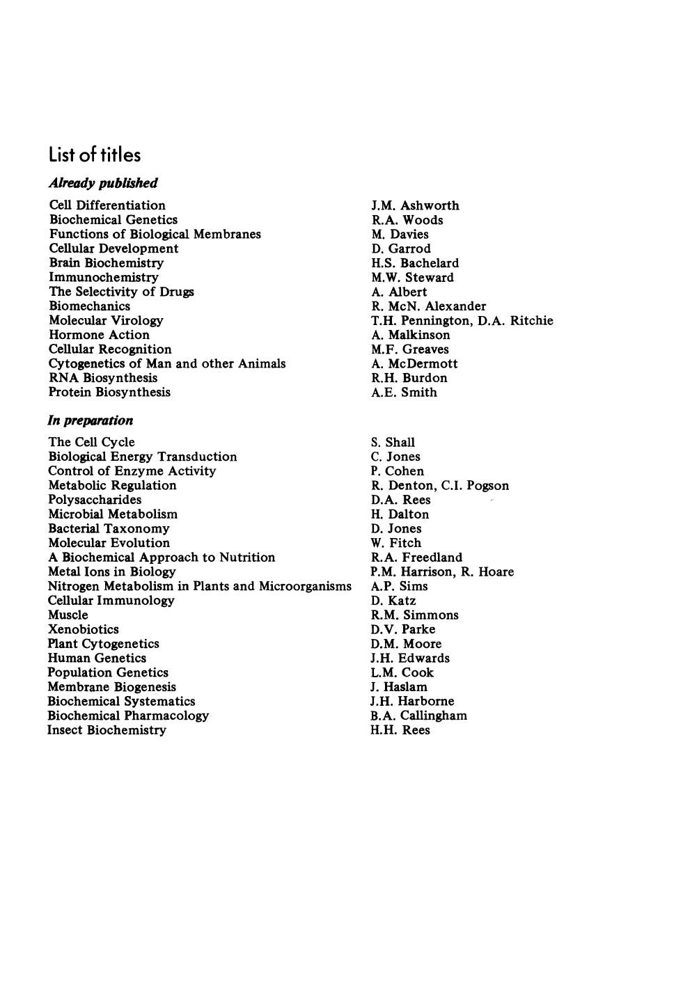 Protein biosynthesis