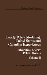 Energy Policy Modeling : Volume II Integrative Energy Policy Models.