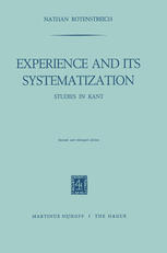 Experience and its Systematization : Studies in Kant