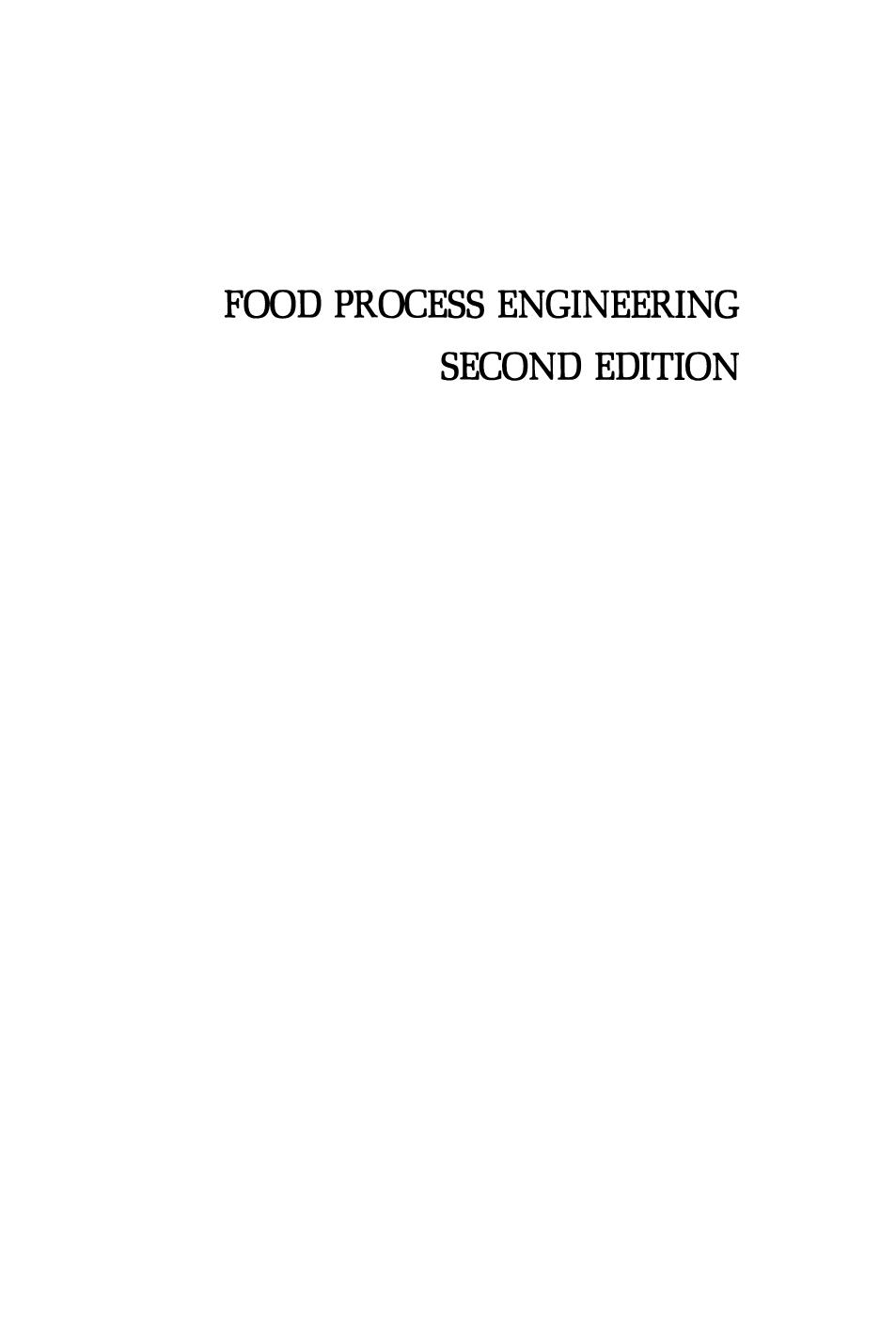 Food process engineering