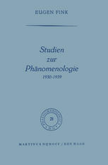 Studien zur Phänomenologie 1930-1939