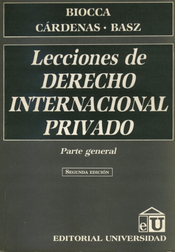 Lecciones de derecho internacional privado : parte general