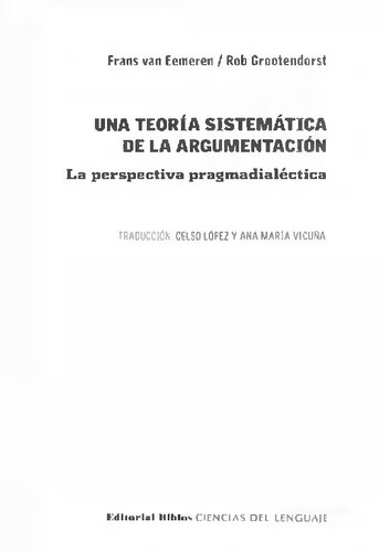 UNA TEORIA SISTEMATICA DE LA ARGUMENTACION