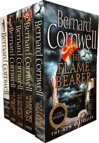 Bernard Cornwell Warrior Chronicles, The Last Kingdom Series 2 Books Set Collection Pack (5 Books Tiles are: Flame Bearer, Death of Kings, Warriors of the Storm, The Pagan Lord, The Empty Throne Books