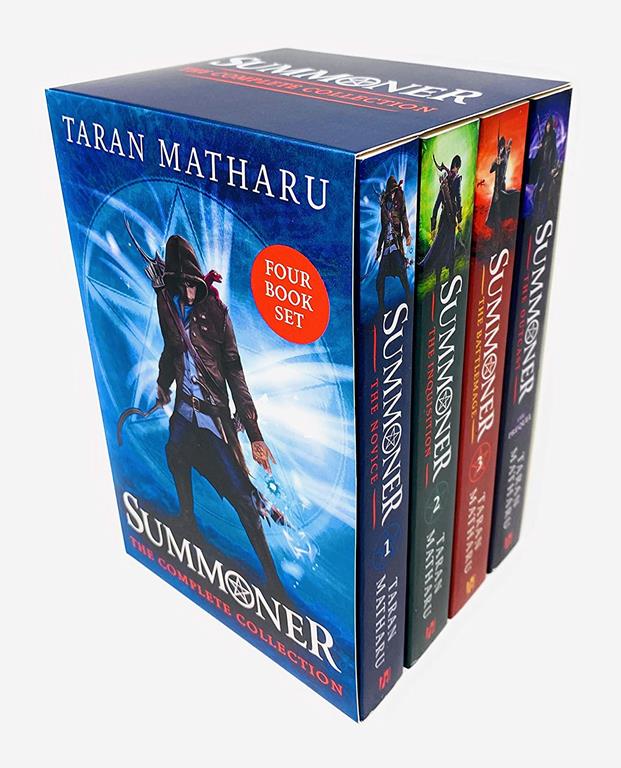 Taran Matharu The Summoner 4 Books Collection Set (The Battlemage, The Novice, The Inquisition, The Outcast)