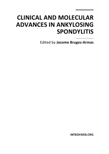 Ankylosing Apondylitis of Temporomandibular Joint (TMJ)