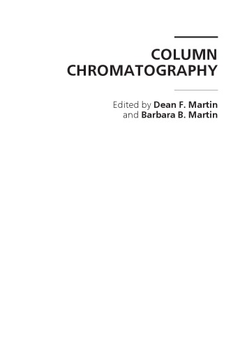 Chromatographic Separations with Selected Supported Chelating Agents.