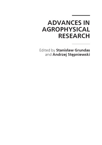 Aquametry in Agrophysics