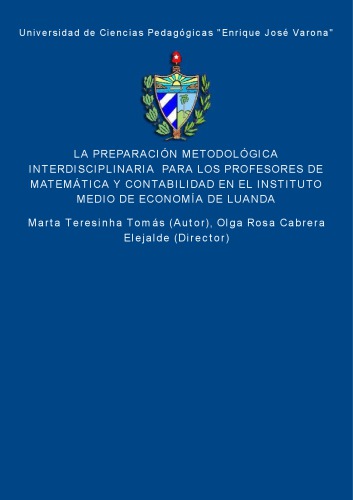 La preparación metodológica interdisciplinaria para los profesores de Matemática y Contabilidad en el Instituto Medio de Economía de Luanda