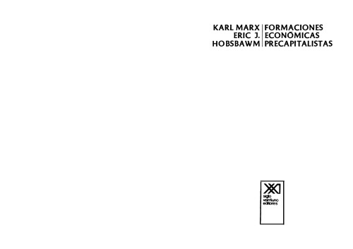 Formaciones economicas precapitalistas