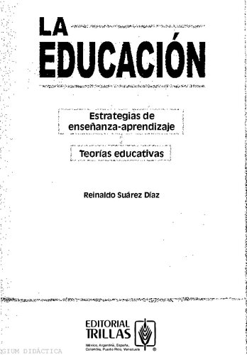 La educación. Estrategias de enseñanza-aprendizaje