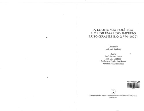 A economia política e os dilemas do império Luso-Brasileiro, 1790-1822