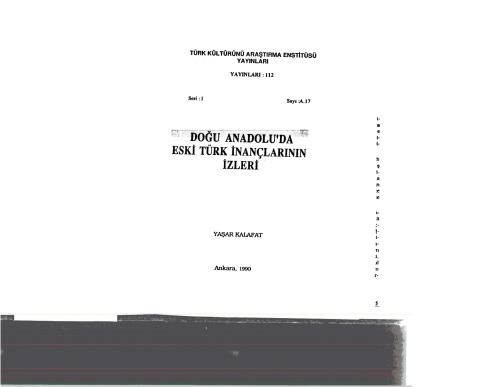 Doğu Anadolu'da eski Türk inançlarının izleri