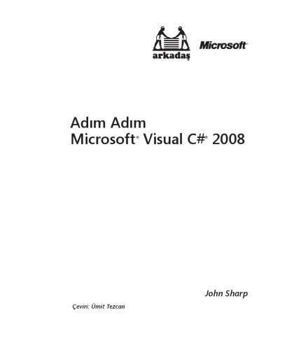 Adım adım : Microsoft Visual C# 2008