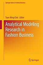 Analytical Modeling Research in Fashion Business