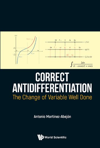 Correct antidifferentiation : the change of variable well done