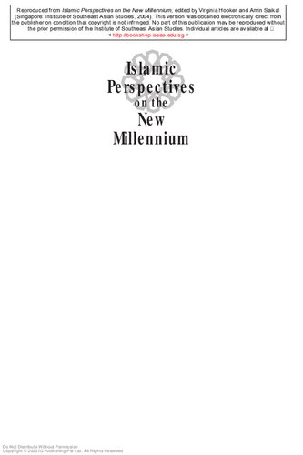 Islamic Perspectives on the New Millennium