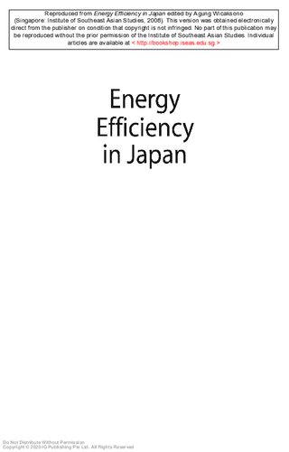 Energy Efficiency in Japan