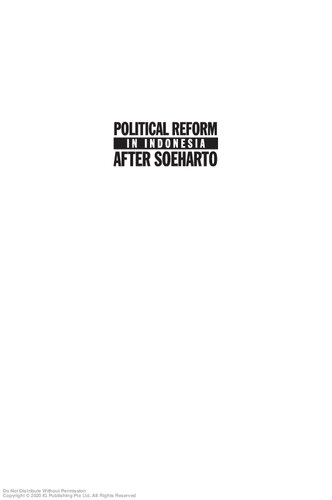 Political Reform in Indonesia After Soeharto