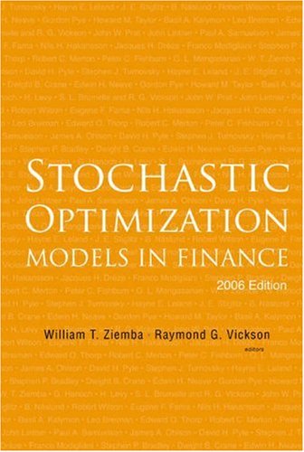 Stochastic Optimization Models in Finance