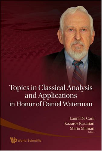 Topics in Classical Analysis and Applications in Honor of Daniel Waterman