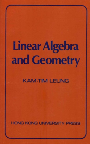 Linear algebra and geometry