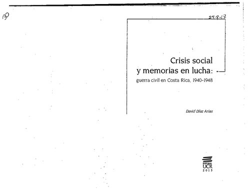 Crisis social y memorias en lucha