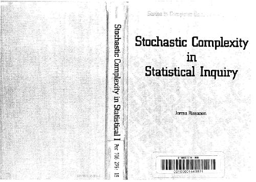 Stochastic Complexity In Statistical Inquiry