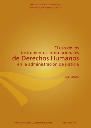 El uso de los instrumentos internacionales de derechos humanos en la administración de justicia