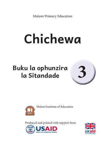 Chichewa 3. Buku la ophunzira la Sitandade