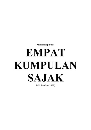 Empat Kumpulan Sajak