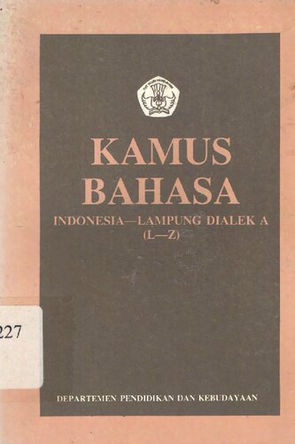 Kamus bahasa Indonesia-Lampung Dialek A