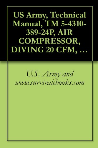 US Army, Technical Manual, TM 5-4310-389-24P, AIR COMPRESSOR, DIVING 20 CFM, MOD K-20, 5,000 PSI, (NSN 4310-01-291-8028), military manauals, special forces