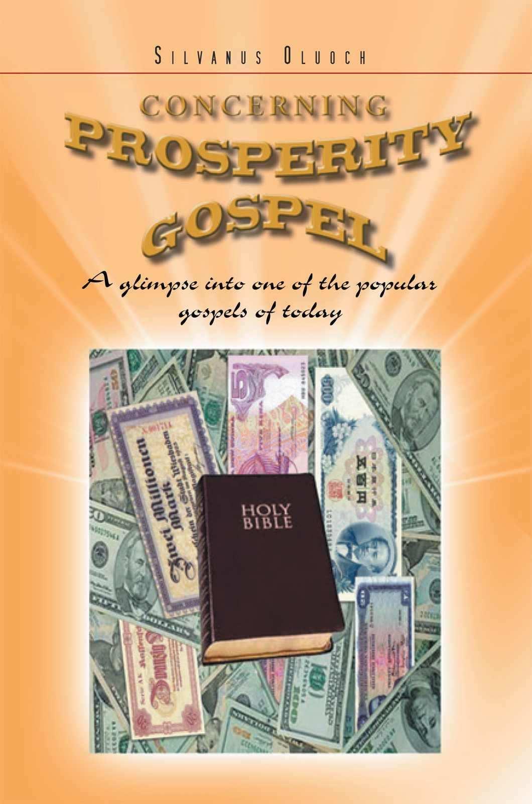 Concerning Prosperity Gospel