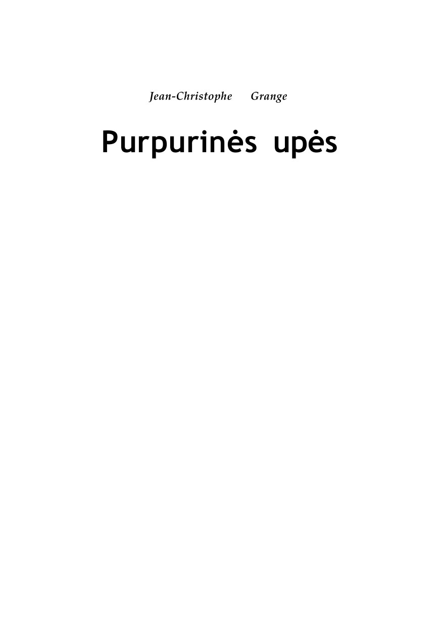 Purpurinės upės