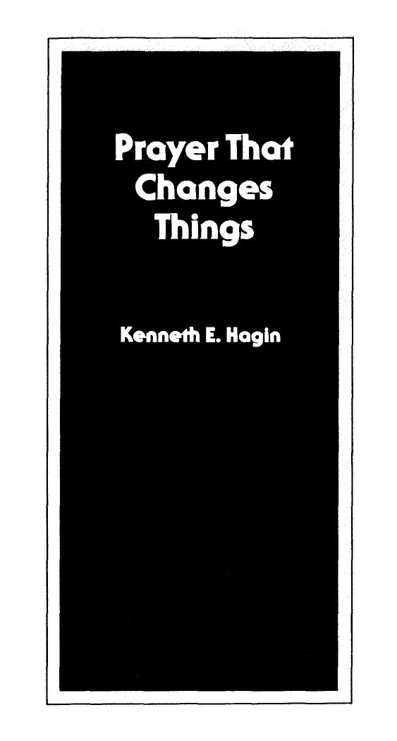 Prayer That Changes Things (Booklet)