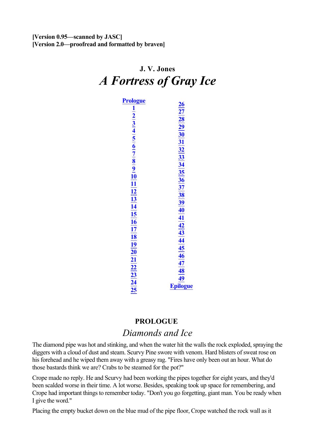 J V Jones Sword Of Shadows 02 A Fortress Of Gray Ice